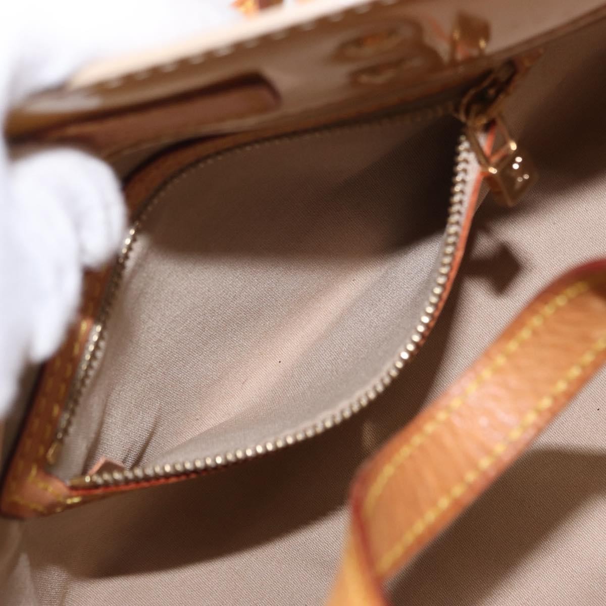 Louis Vuitton Reade Handbag Monogram Vernis, BEIGE, PATENT_LEATHER, Handbag