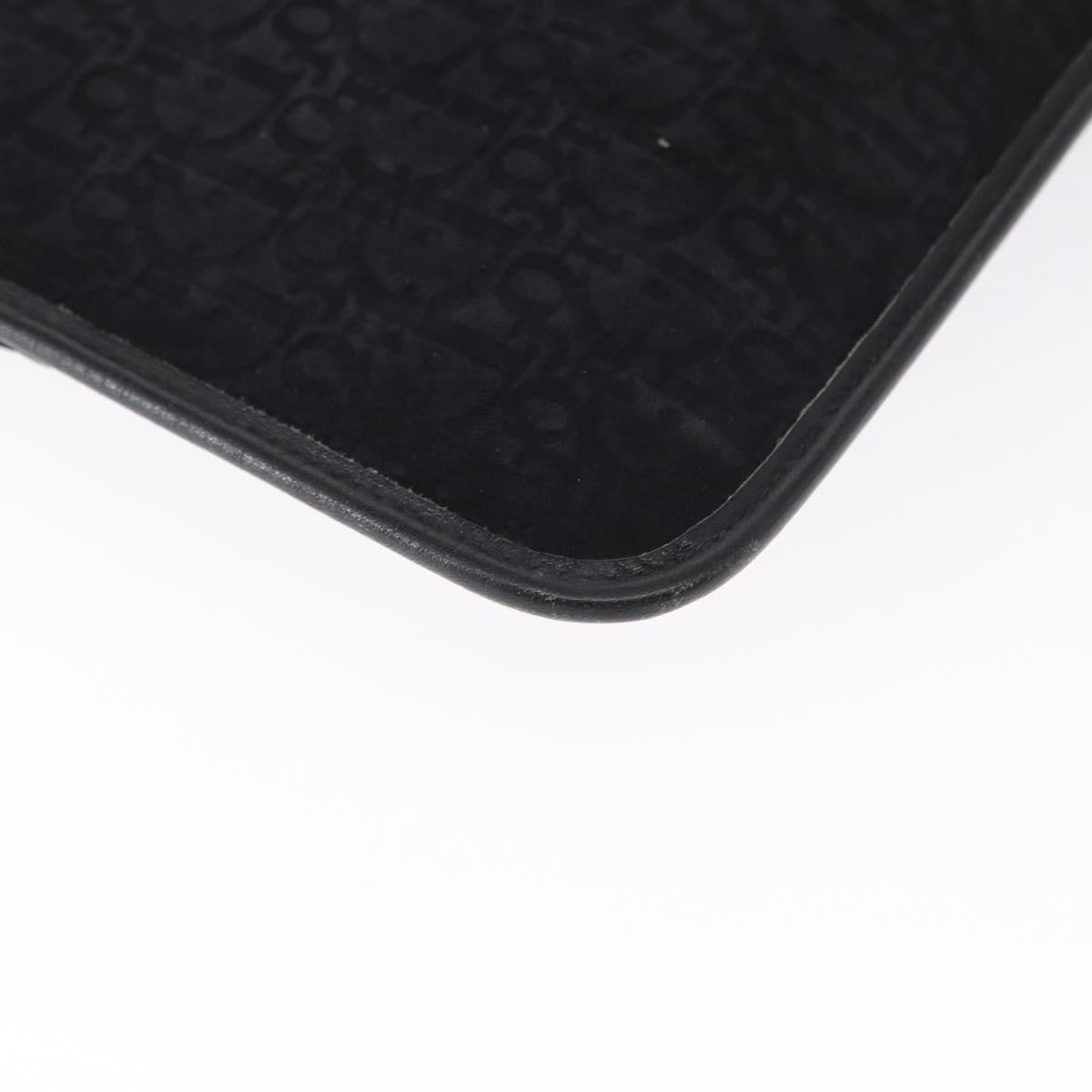 Christian Dior Vintage Trotter Pouch Diorissimo Canvas, BLACK, CANVAS, Clutche & pouche