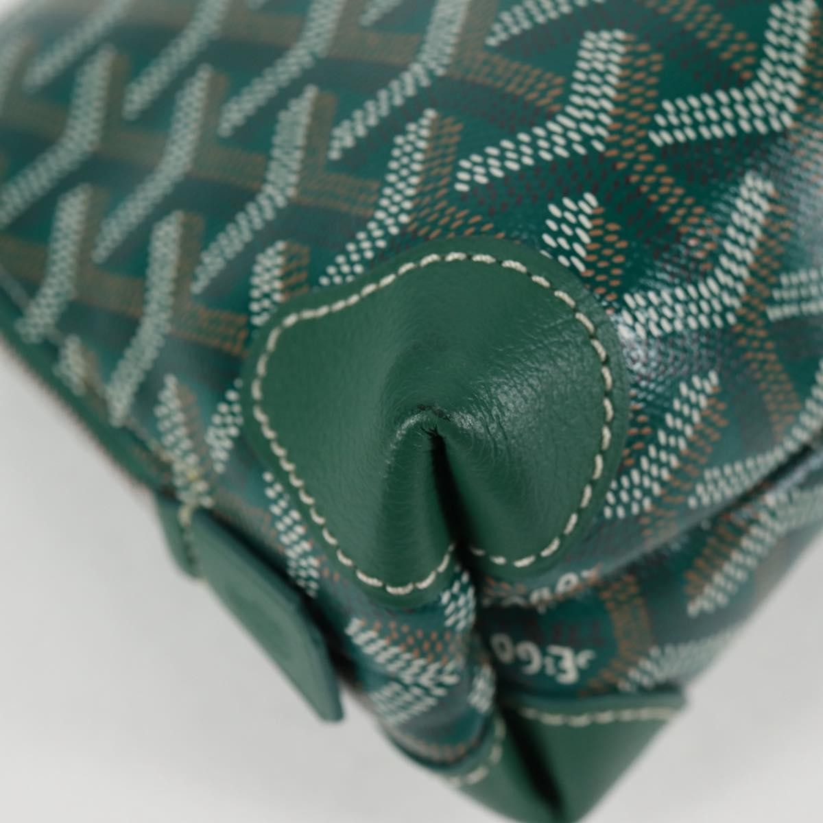Goyard Vendome cosmetic pouch Canvas, GREEN, CANVAS, Clutche & pouche