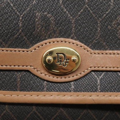 Christian Dior Vintage Honeycomb chain Canvas, BLACK, PVC, Clutche & pouche