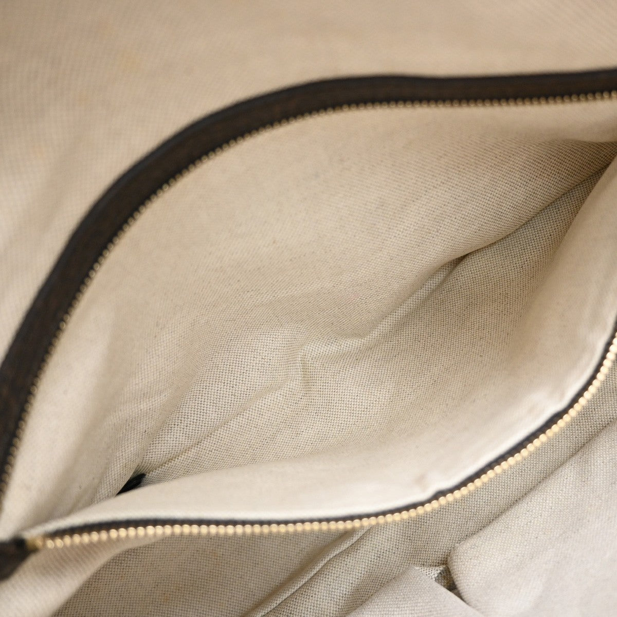 Gucci Vintage Wristlet Clutch Leather, BROWN, CANVAS, Clutche & pouche