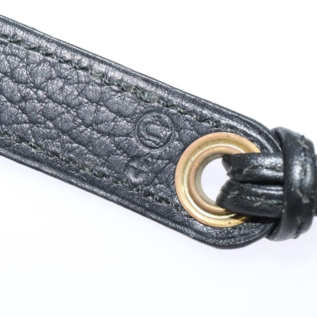 Hermes Pochette Green Waist Bag Leather, BLACK, LEATHER, Clutche & pouche