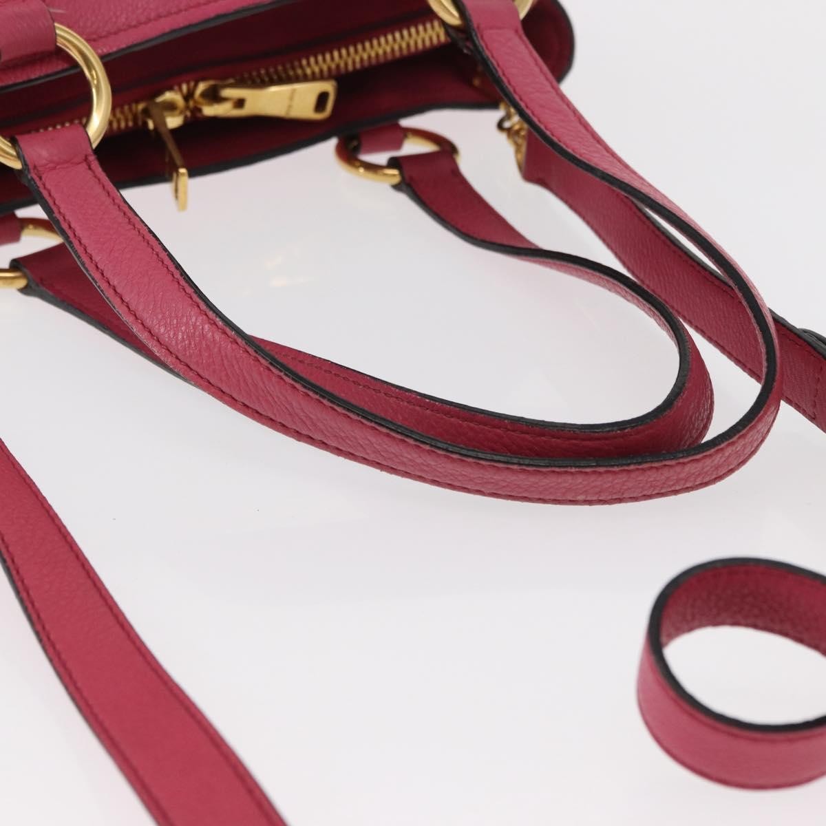 Miu Miu Phenix Convertible Tote Leather, PINK, LEATHER, Tote bag