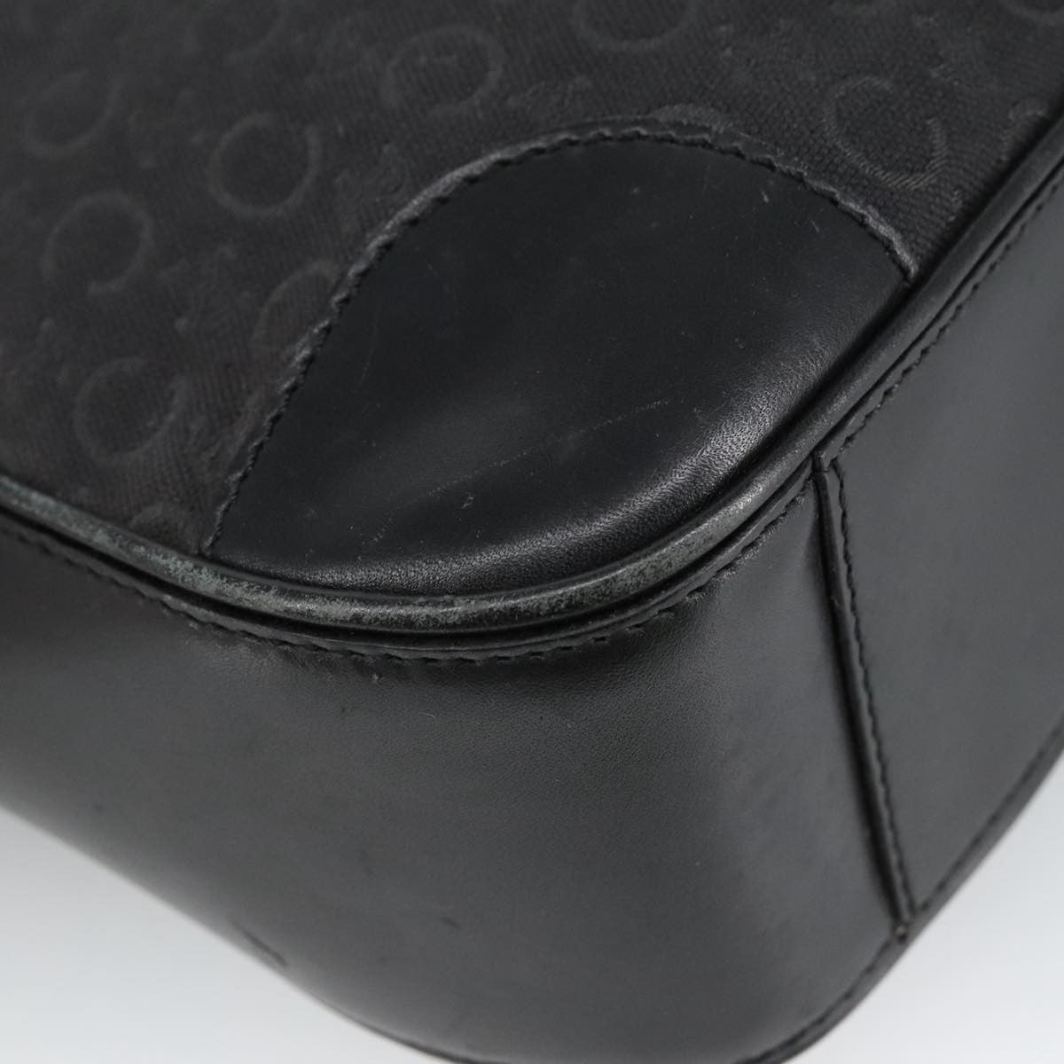 Celine Vintage Macadam Shoulder Bag Macadam Canva  Vinyl, BLACK, CANVAS, Shoulder bag