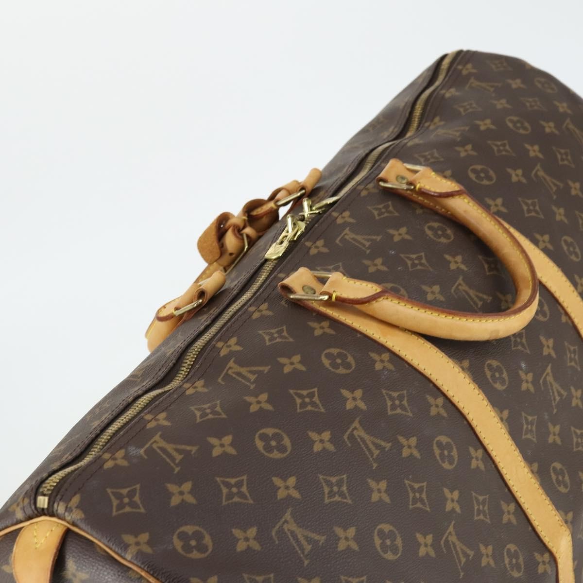 Louis Vuitton Keepall Bag Monogram Canvas, BROWN, CANVAS, Travel bag