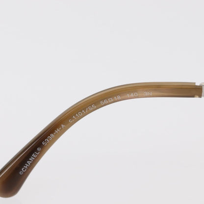 Chanel Logo CC Sunglasses Plastic, Brown, Plastic, Sunglasses