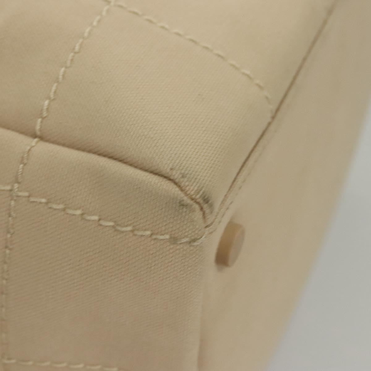 Chanel Chocolate Bar CC Bowler Bag Canvas, BEIGE, CANVAS, Handbag