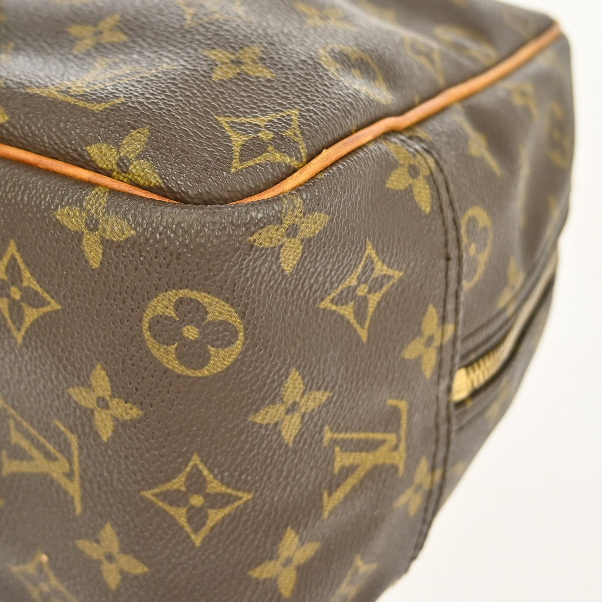 Louis Vuitton Deauville Handbag Monogram Canvas, BROWN, CANVAS, Handbag