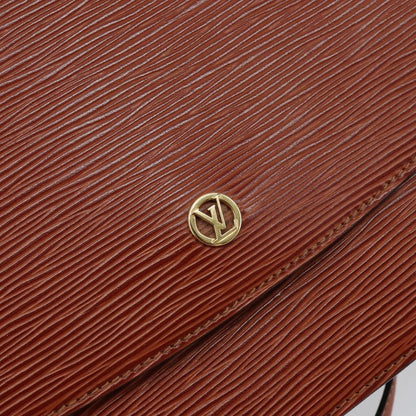 Louis Vuitton Grenelle Shoulder Bag Epi Leather, BROWN, LEATHER, Shoulder bag