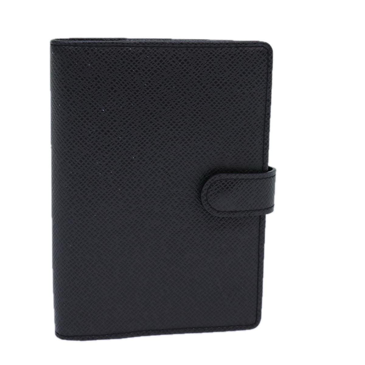 Louis Vuitton Agenda Cover Epi Leather, BLACK, LEATHER, Toiletry Case