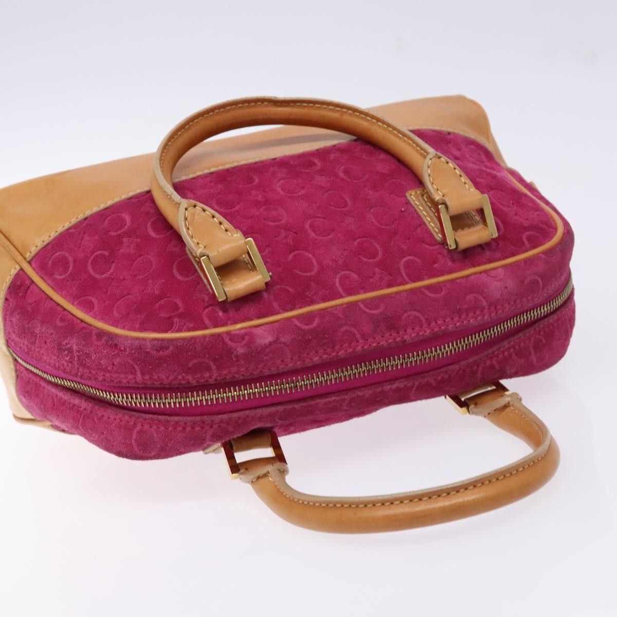 Celine Vintage Macadam Handbag C Macadam Suede, PURPLE, SUEDE, Handbag