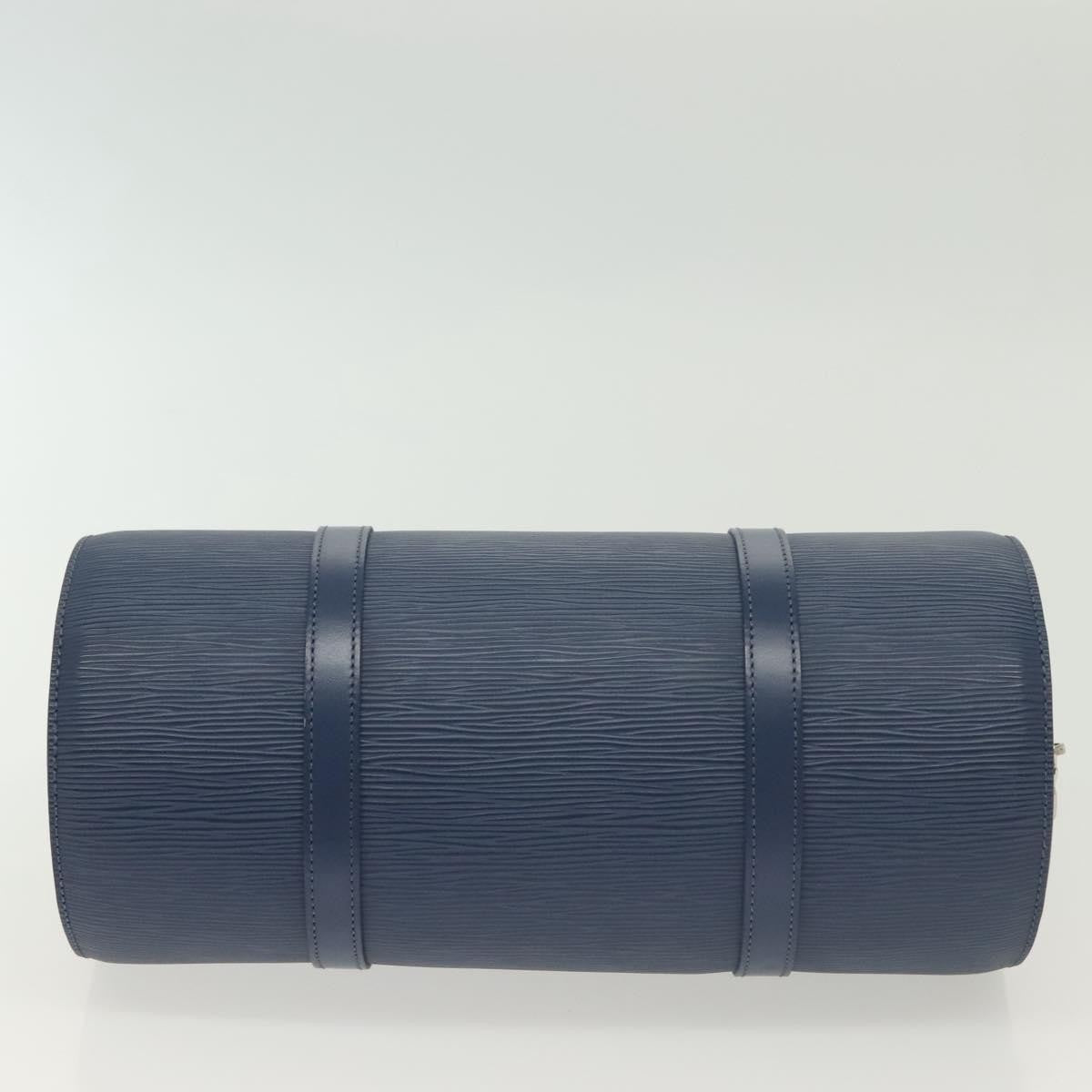 Louis Vuitton Soufflot Handbag Epi Leather, BLUE, LEATHER, Handbag