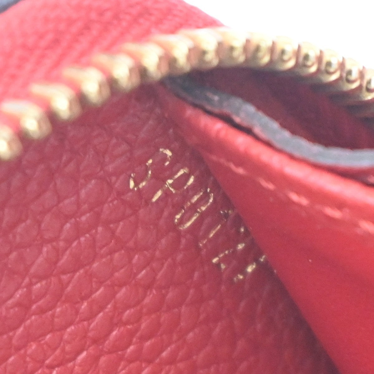 Louis Vuitton Zippy Wallet NM Leather Empreinte, RED, LEATHER, Wallets