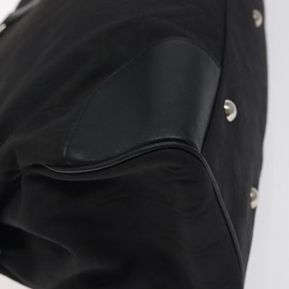 Salvatore Ferragamo Gancini handbag Nylon, BLACK, NYLON, Handbag