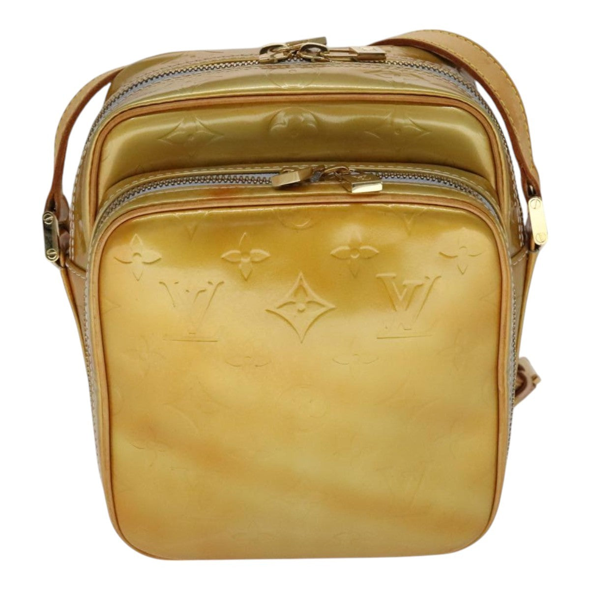 Louis Vuitton Wooster Handbag Monogram Vernis, YELLOW, PATENT_LEATHER, Handbag