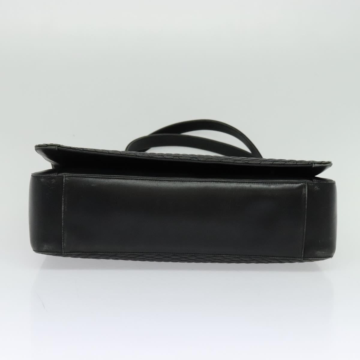 Bally Vintage Shoulder Bag Quilted leather, BLACK, LEATHER, Shoulder bag