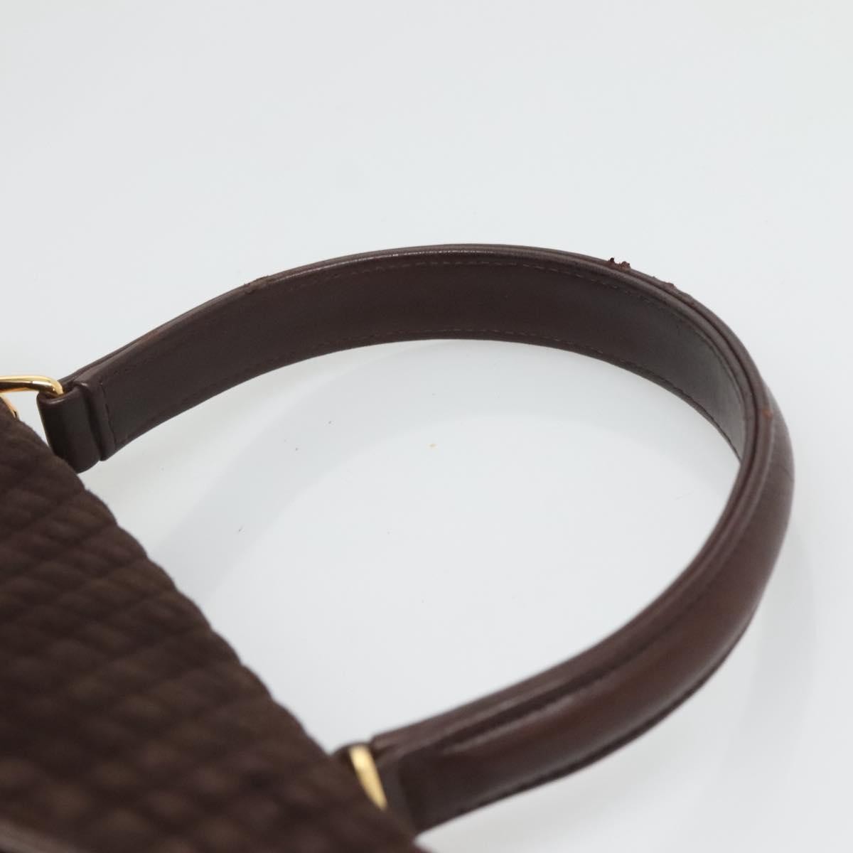 Bally Vintage Handbag Quilted suede, BROWN, SUEDE, Handbag