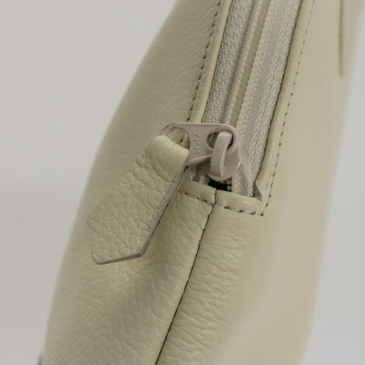 Saint Laurent Vintage Handbag Leather, WHITE, LEATHER, Handbag