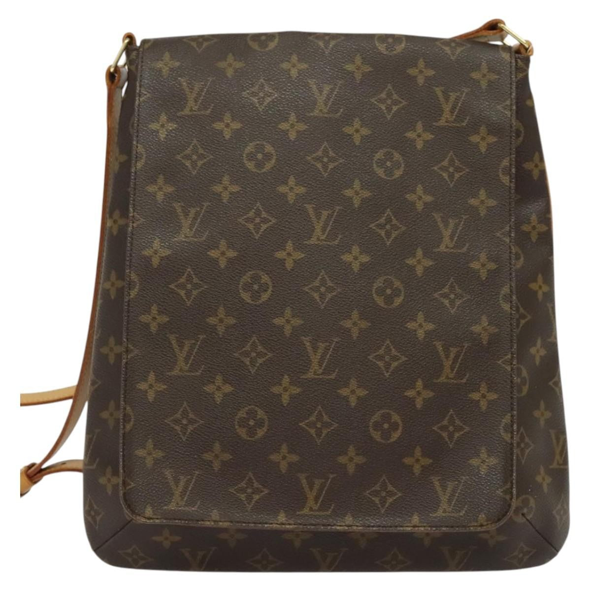 Louis Vuitton Musette Salsa Handbag Monogram Canvas, BROWN, CANVAS, Shoulder bag