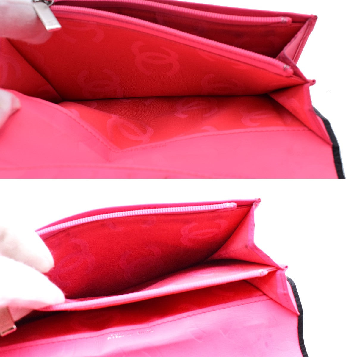 Chanel Cambon Bifold Wallet Quilted Lambskin, BLACK, LEATHER, Wallets