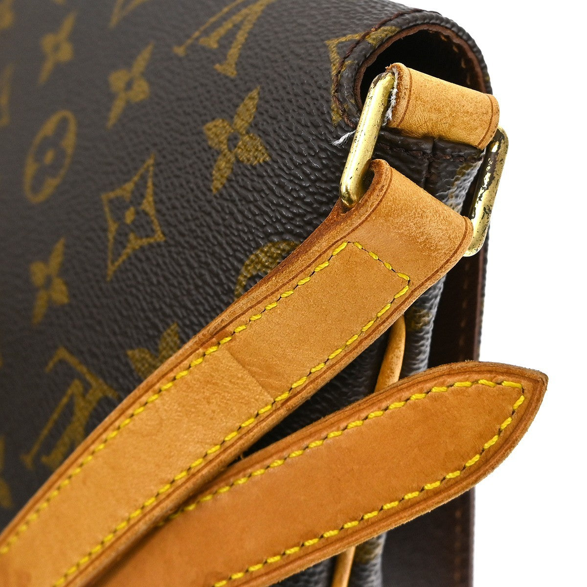 Louis Vuitton Musette Tango Handbag Monogram Canvas, Brown, Canvas, Shoulder Bag