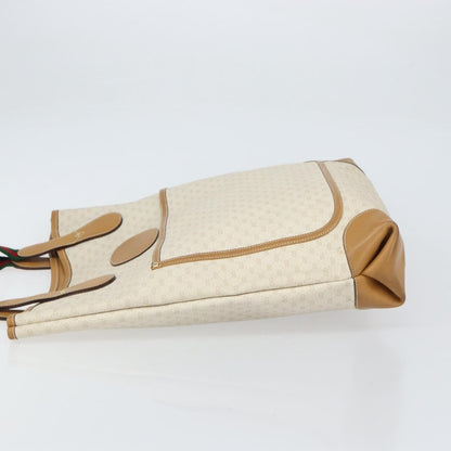 Gucci Vintage tote Canvas, WHITE, PVC, Tote bag