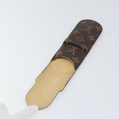Louis Vuitton Etui à stylo Canvas, BROWN, CANVAS, Clutche & pouche