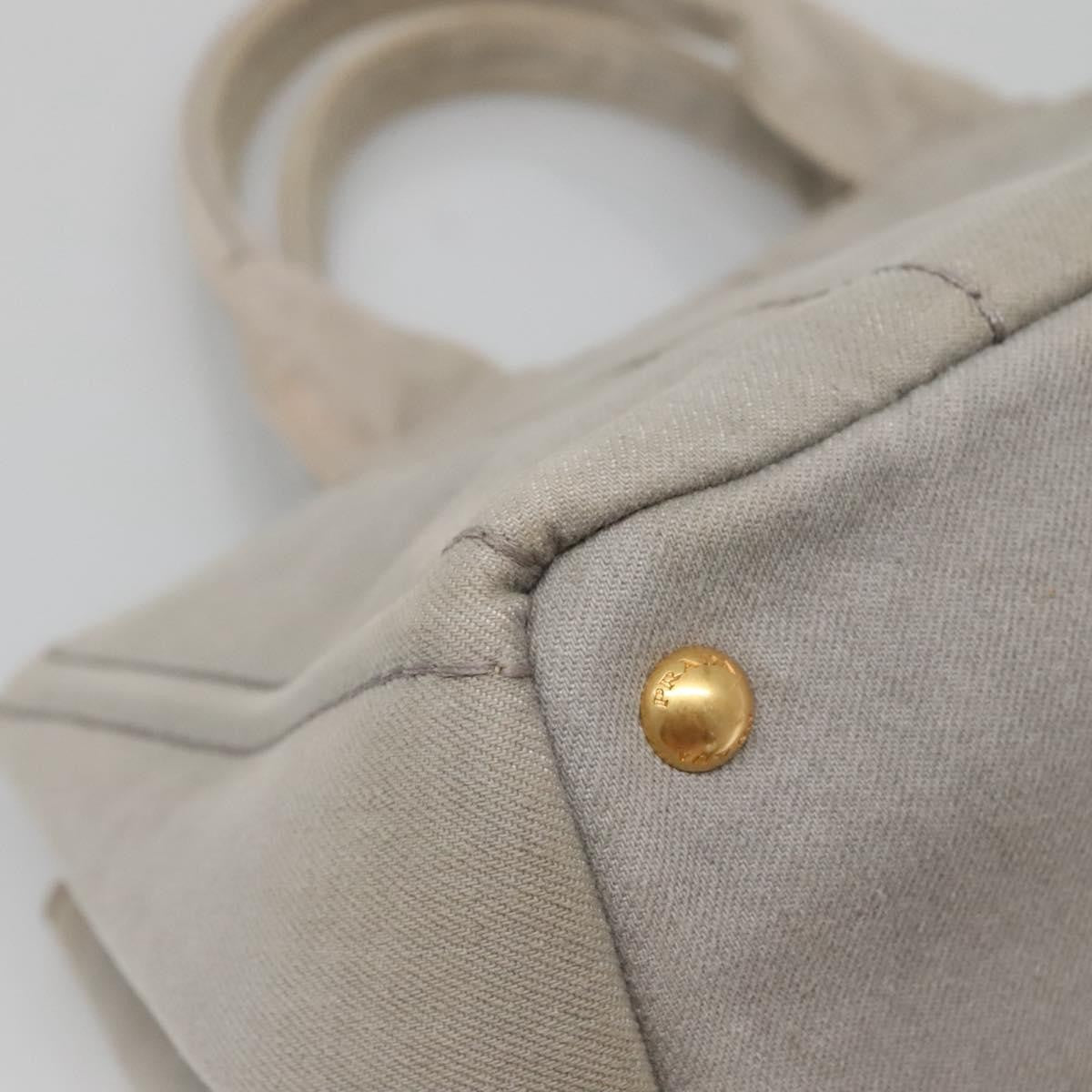 Prada Canapa Convertible Tote Canvas, GRAY, CANVAS, Tote bag