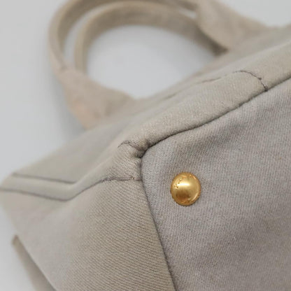 Prada Canapa Convertible Tote Canvas, GRAY, CANVAS, Tote bag