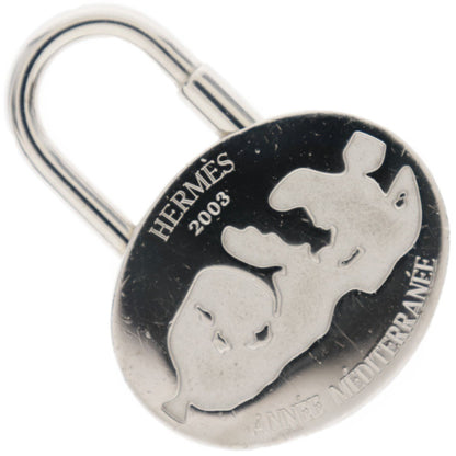 Hermes Annee Mediterranee Cadena Charm Necklace Metal and Metal, SILVER, METAL, Necklace