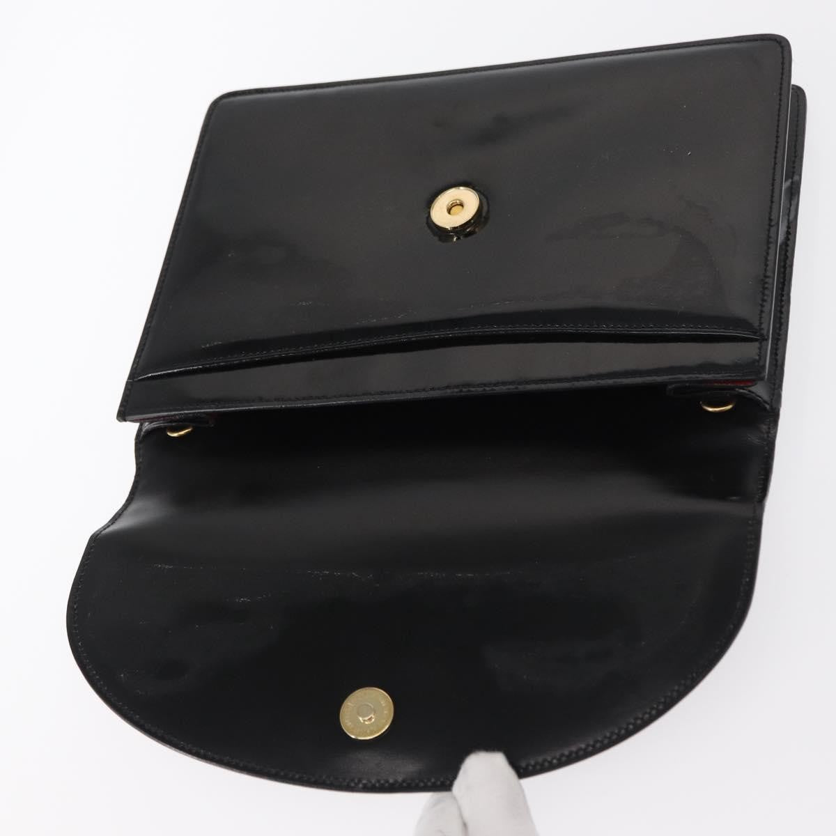 Celine Clutch Bag ENAMEL, BLACK, PATENT_LEATHER, Clutche & pouche