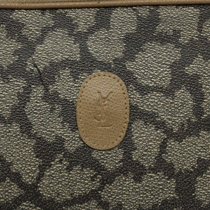 Saint Laurent Vintage Clutch PVC, BROWN, PVC, Clutche & pouche