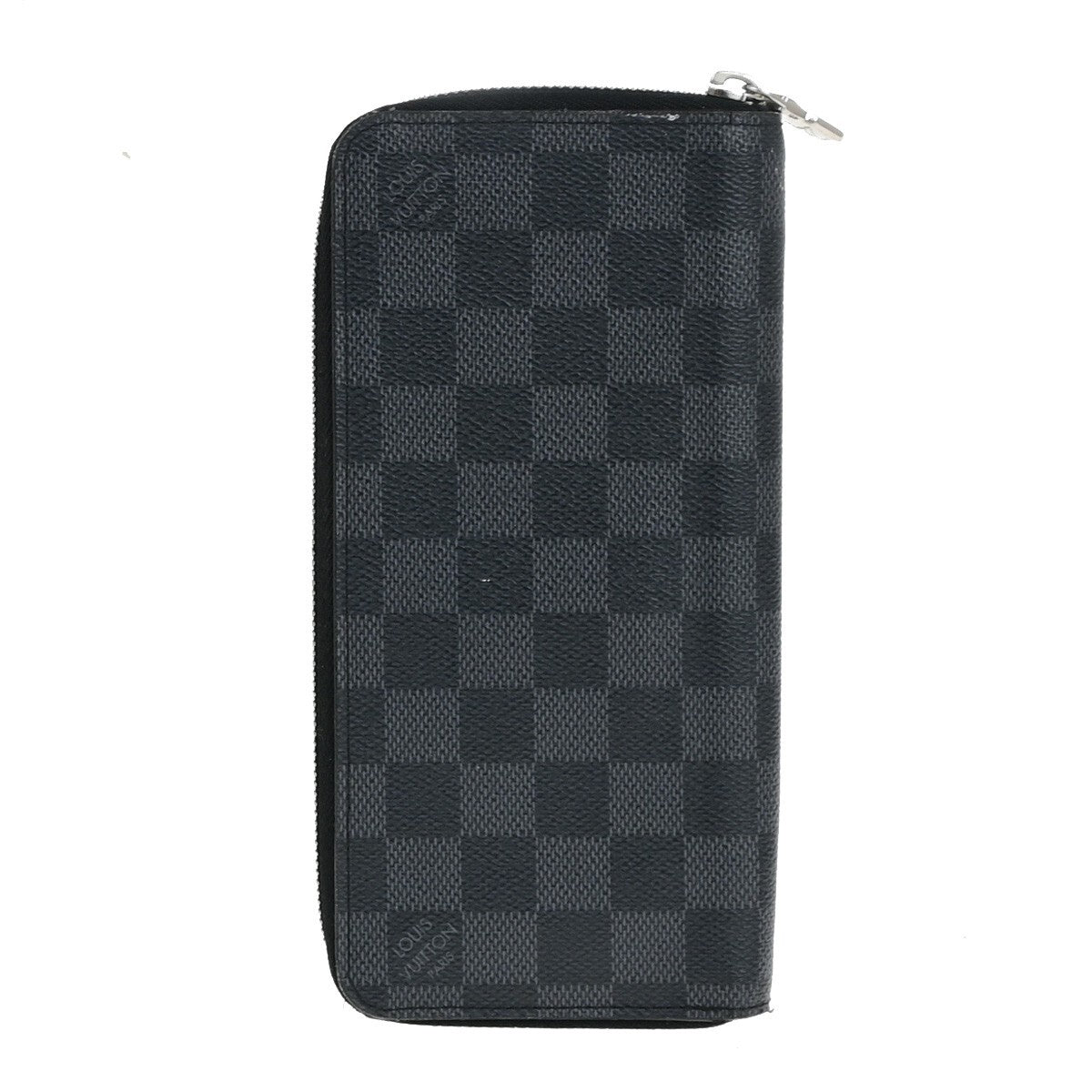 Louis Vuitton Zippy wallet vertical Damier Graphite, BLACK, LEATHER, Wallets