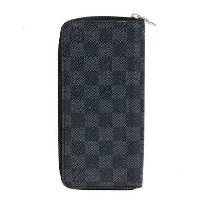 Louis Vuitton Zippy wallet vertical Damier Graphite, BLACK, LEATHER, Wallets