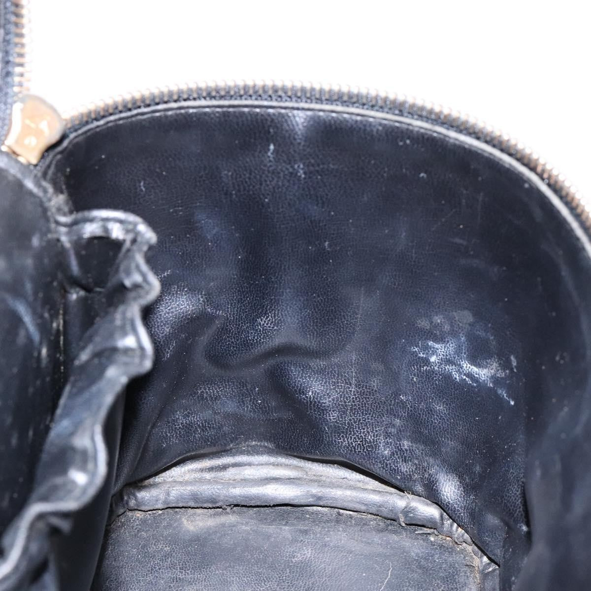 Chanel Vanity pouch Leather, BLACK, LEATHER, Toiletry Case