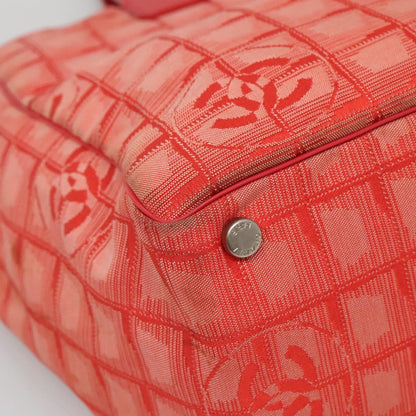 Chanel Travel Line Tote Nylon, RED, NYLON, Tote bag