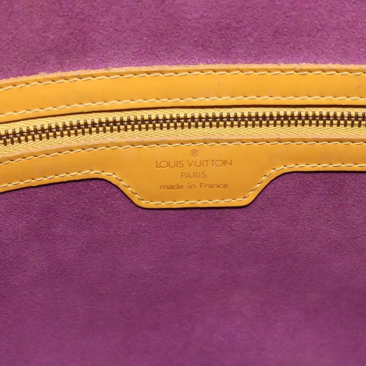 Louis Vuitton Lussac Handbag Epi Leather, Yellow, Leather, Shoulder Bag
