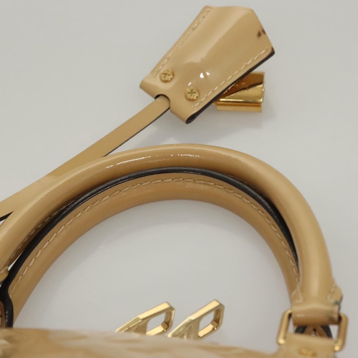 Louis Vuitton Santa Monica Handbag Monogram Vernis, BEIGE, PATENT_LEATHER, Handbag