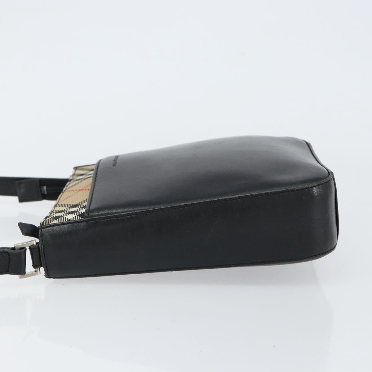 Burberry Nova check Shoulder bag Canvas, BEIGE, LEATHER, Shoulder bag