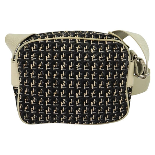 Chanel Vintage Clover Camera Bag Printed Canvas, BLACK, CANVAS, Shoulder bag
