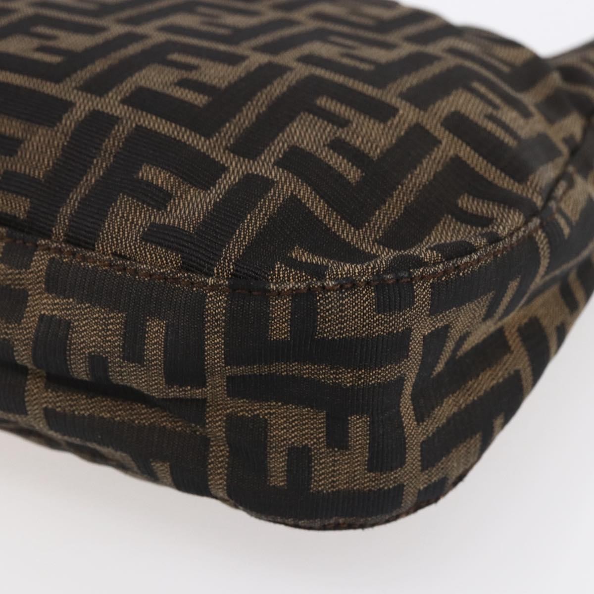 Fendi Vintage Shoulder Bag Zucca Canvas, KHAKI, CANVAS, Shoulder bag