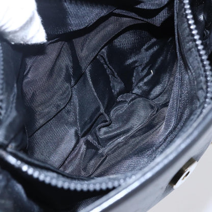 Celine Flap Shoulder Bag Leather, BLACK, LEATHER, Shoulder bag