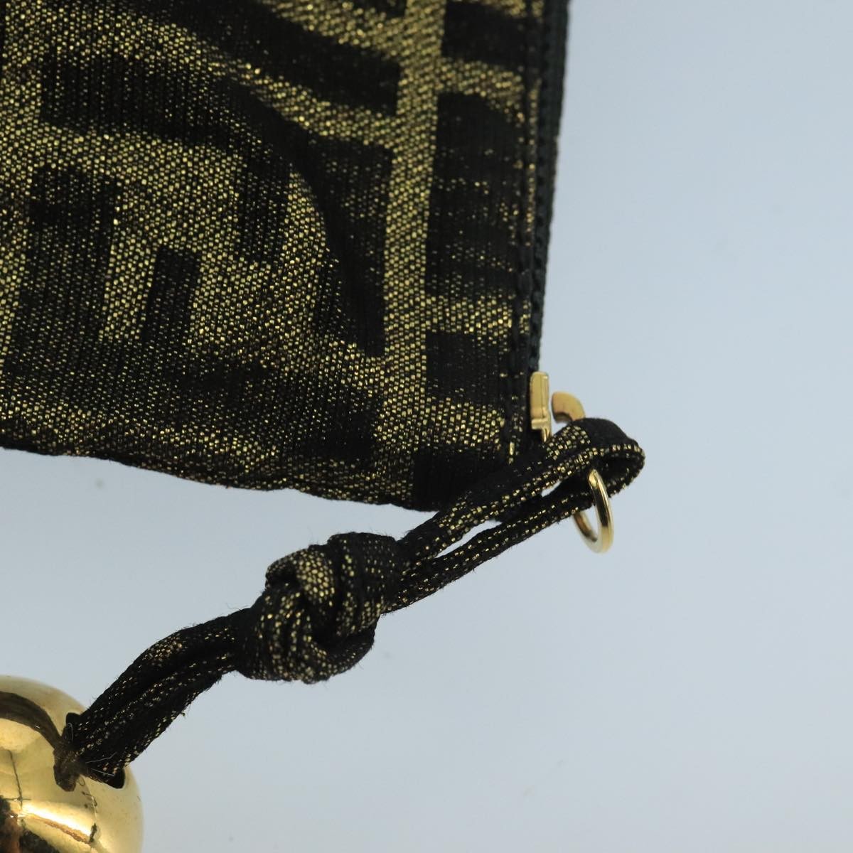 Fendi Vintage Zip Pouch Zucca Canvas, KHAKI, CANVAS, Clutche & pouche