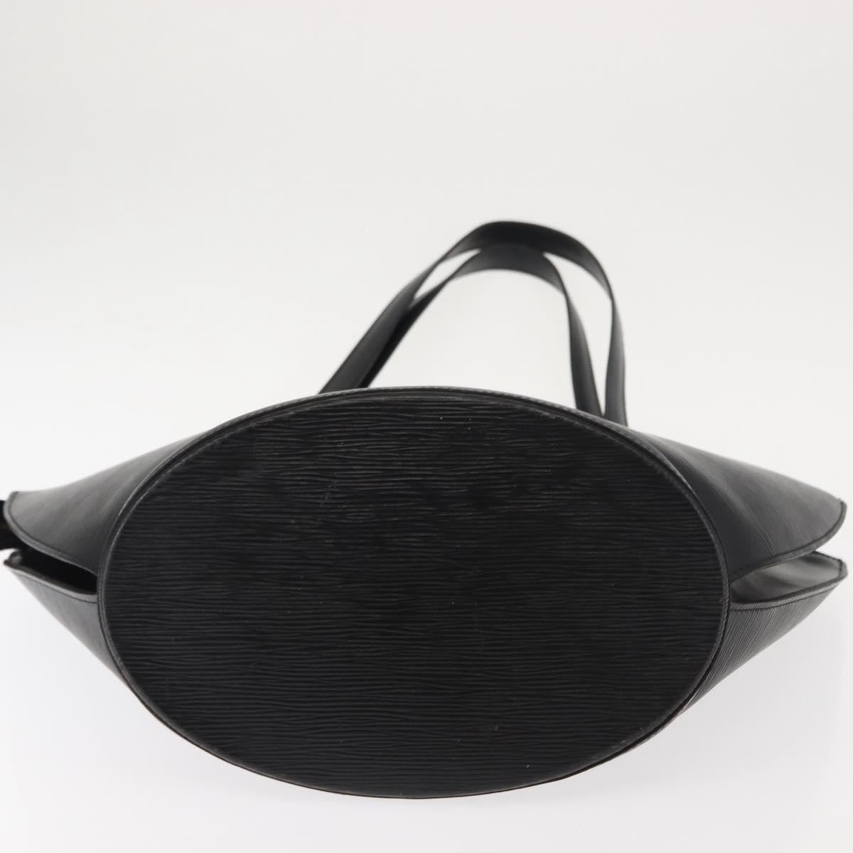Louis Vuitton Saint Jacques Handbag Epi Leather, BLACK, LEATHER, Shoulder bag