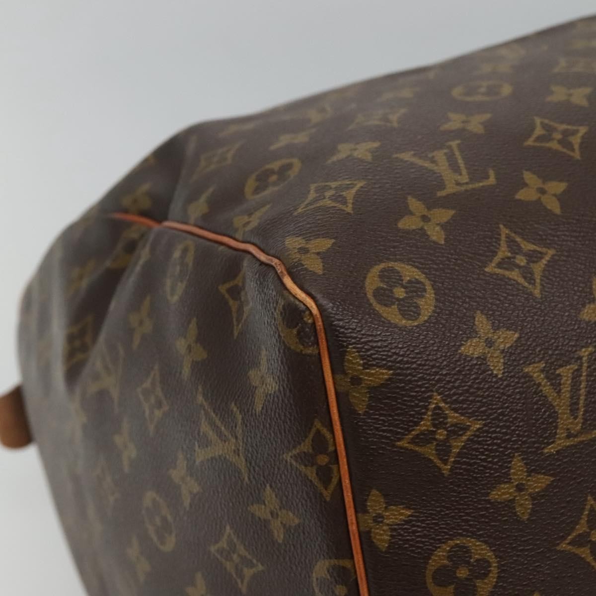 Louis Vuitton Keepall Bag Monogram Canvas, BROWN, CANVAS, Travel bag