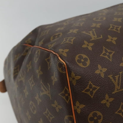 Louis Vuitton Keepall Bag Monogram Canvas, BROWN, CANVAS, Travel bag