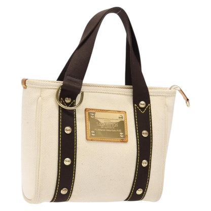 Louis Vuitton Antigua Tote Canvas, WHITE, CANVAS, Tote bag