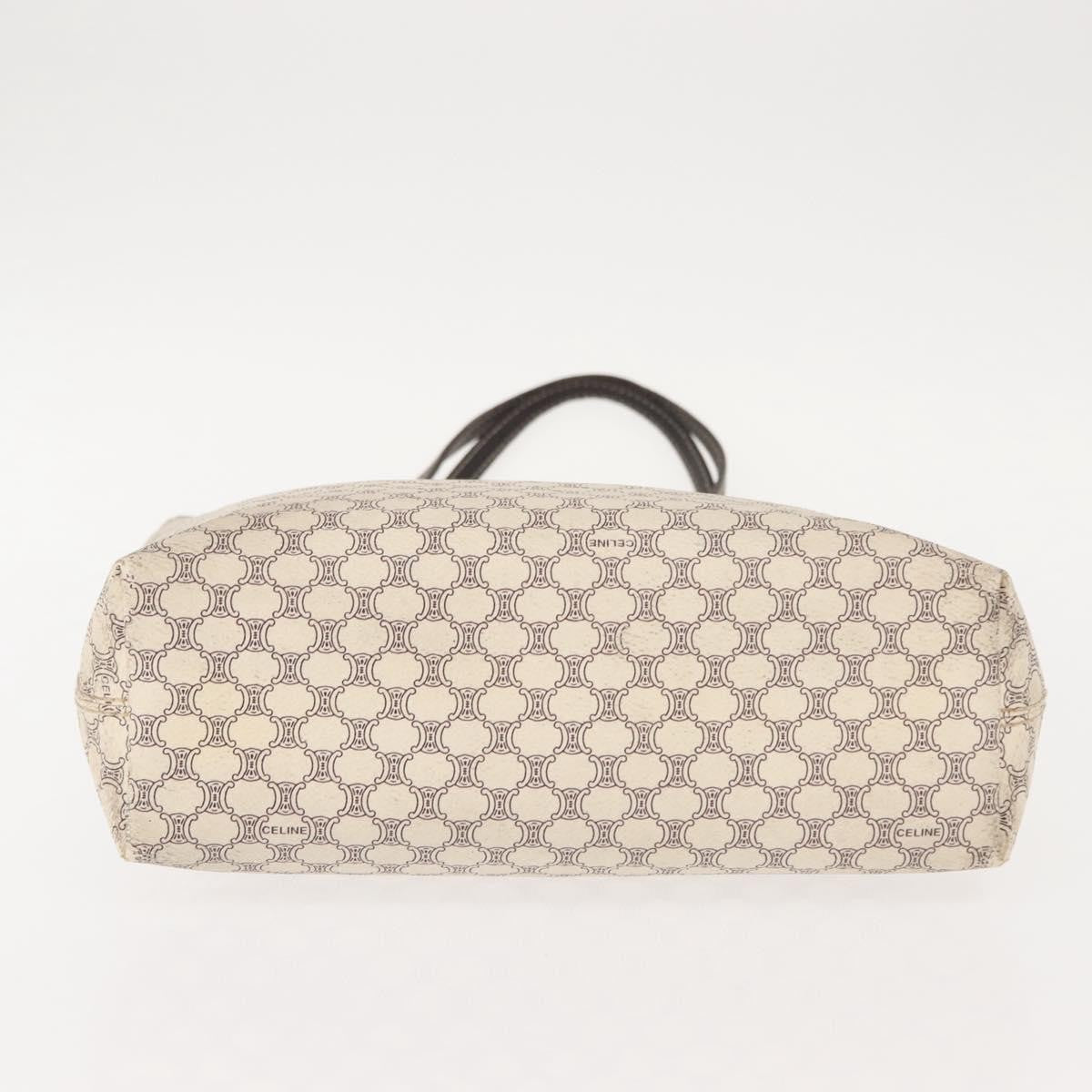 Celine Vintage Macadam Tote bag Canvas, WHITE, CANVAS, Tote bag