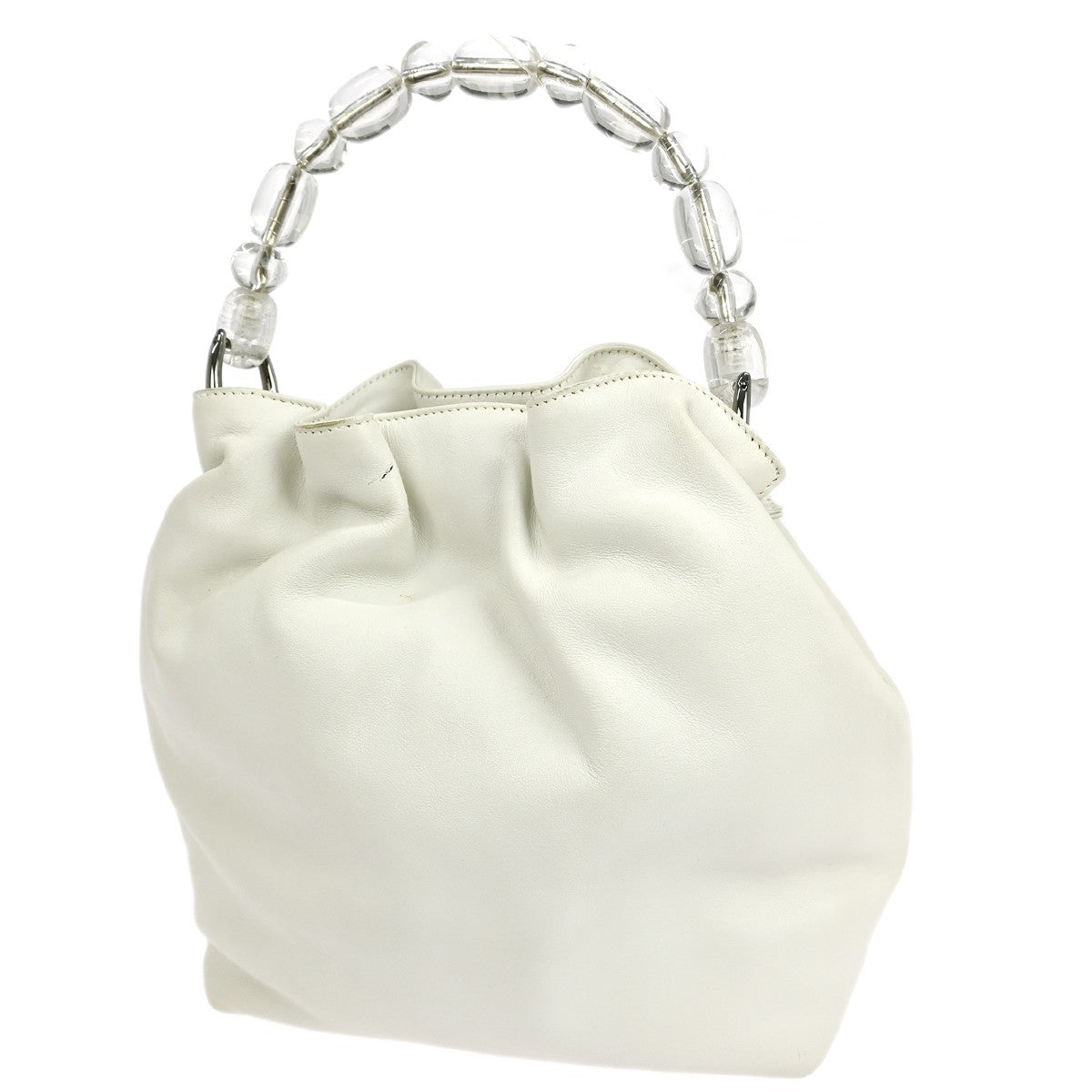 Christian Dior Malice handbag Leather, WHITE, LEATHER, Handbag