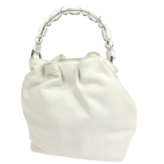 Christian Dior Malice handbag Leather, WHITE, LEATHER, Handbag
